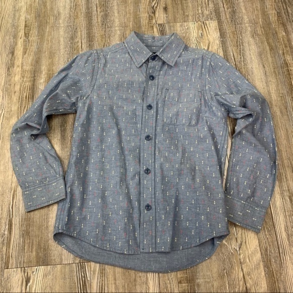 Children’s Place Chambray Arrow Print Button Up